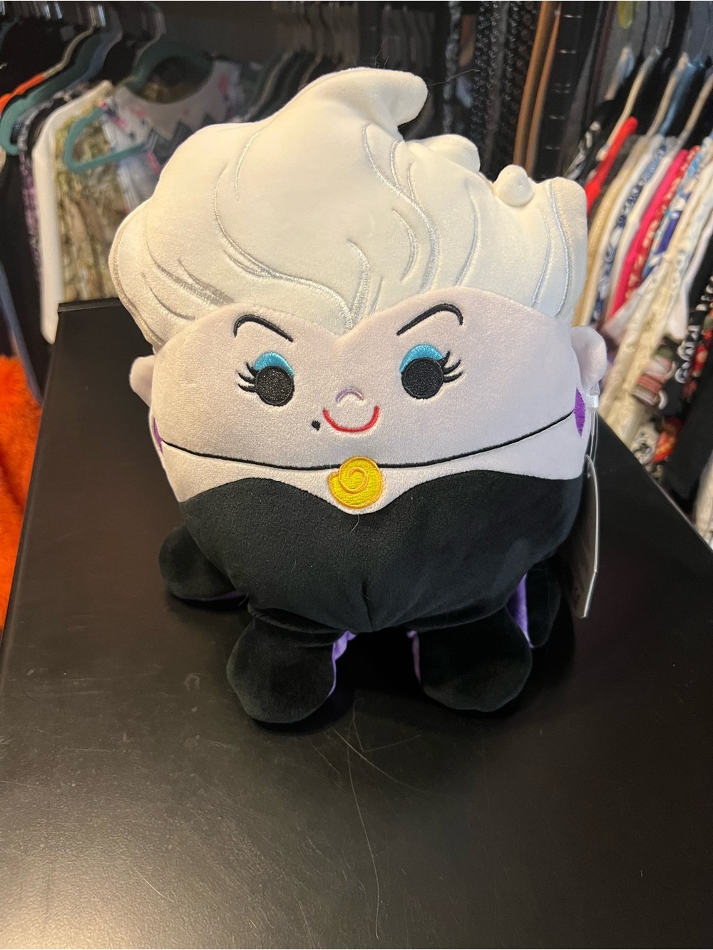 Disney Ursula Plush Squishmellow Black, White & Purple